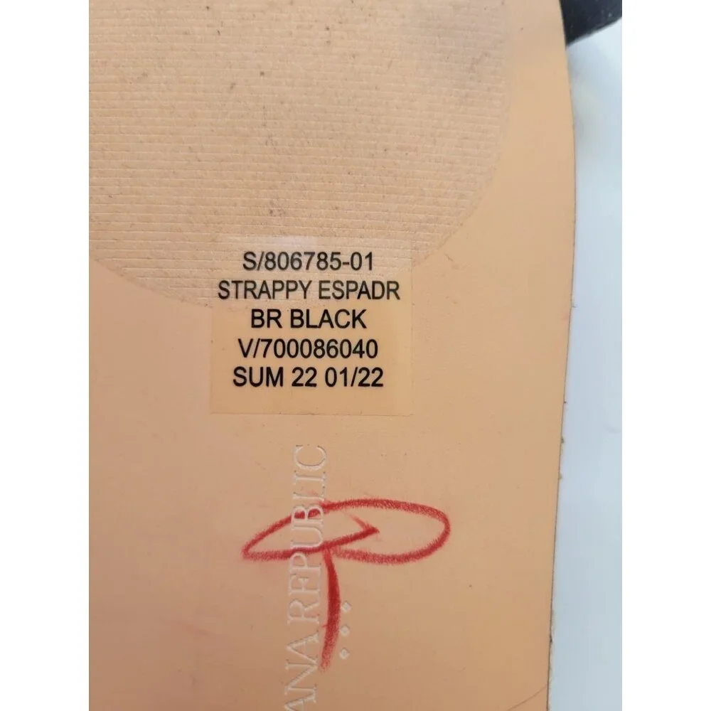 NWOT Banana Republic Leather Espadrille Gladiator Flat Sandals Size 10 Bohemian - Picture 7 of 7